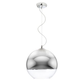   RENDL R10516 BEAU MONDE függőlámpatest, üveg krómozott üveg/átlátszó üveg