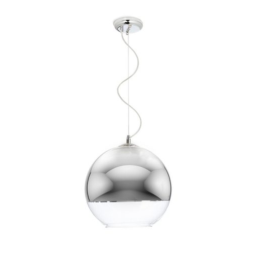 RENDL R10516 BEAU MONDE függőlámpatest, üveg krómozott üveg/átlátszó üveg