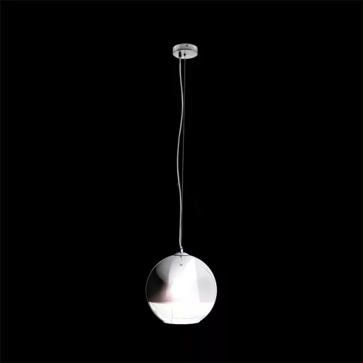 BEAU MONDE 35 závěsná chromované sklo/čiré sklo 230V LED E27 15W