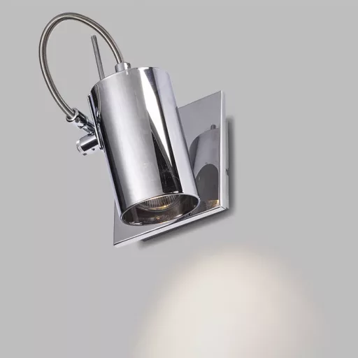 BUGSY I nástěnná chromované sklo 230V GU10 50W