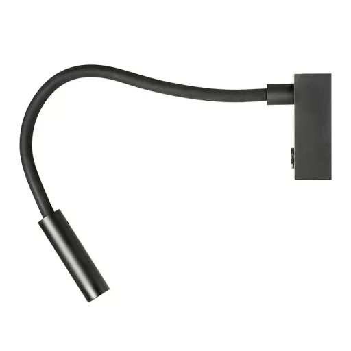 AIM na husím krku černá 230V LED 3W 45° 3000K