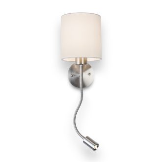   RENDL R10580 VERSA LED fali lámpa, kombinált fehér matt nikkel