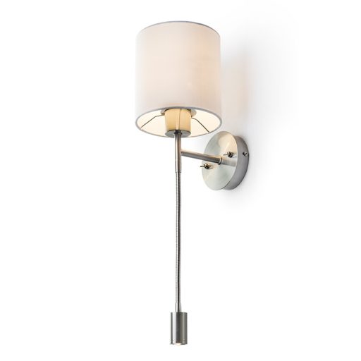 RENDL R10580 VERSA LED fali lámpa, kombinált fehér matt nikkel