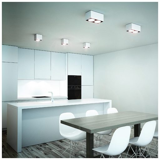 RENDL R10610 DEAN felületre szerelhető lámpatest, downlight szálcsiszolt alumínium