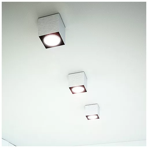DEAN I česaný hliník 230V/12V G53 50W
