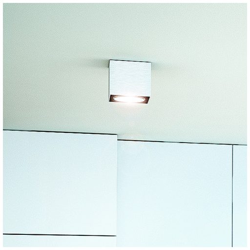 RENDL R10610 DEAN felületre szerelhető lámpatest, downlight szálcsiszolt alumínium
