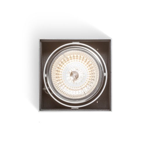 RENDL R10610 DEAN felületre szerelhető lámpatest, downlight szálcsiszolt alumínium