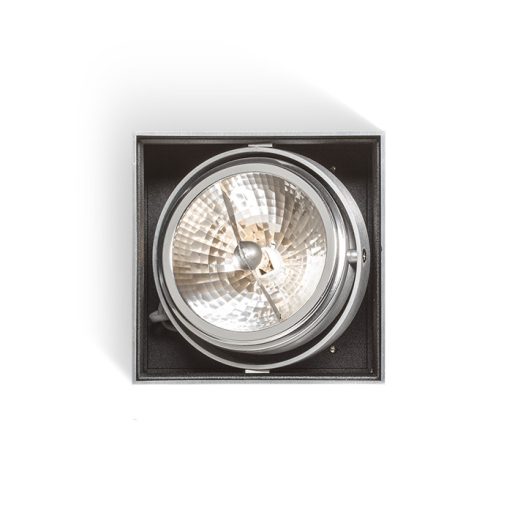 RENDL R10610 DEAN felületre szerelhető lámpatest, downlight szálcsiszolt alumínium