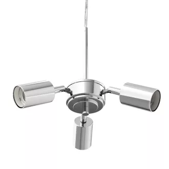 TRIX závěsná sada chrom 230V LED E27 3x15W