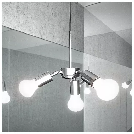 TRIX függesztő készlet  króm 230V LED E27 3x15W