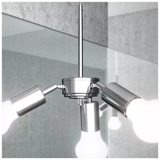 TRIX függesztő készlet  króm 230V LED E27 3x15W