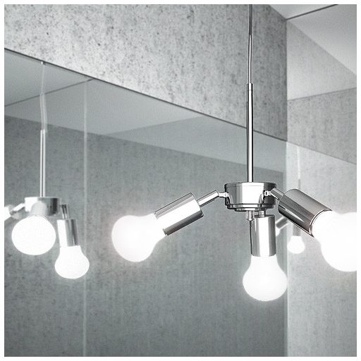 RENDL R10615 TRIX lámpabúra, függesztő készlet króm