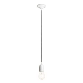   RENDL R10617 FABIO lámpabúra, függesztő készlet fekete/fehér porcelán