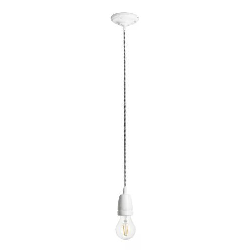 FABIO závěsná sada černá/bílá porcelán 230V LED E27 15W