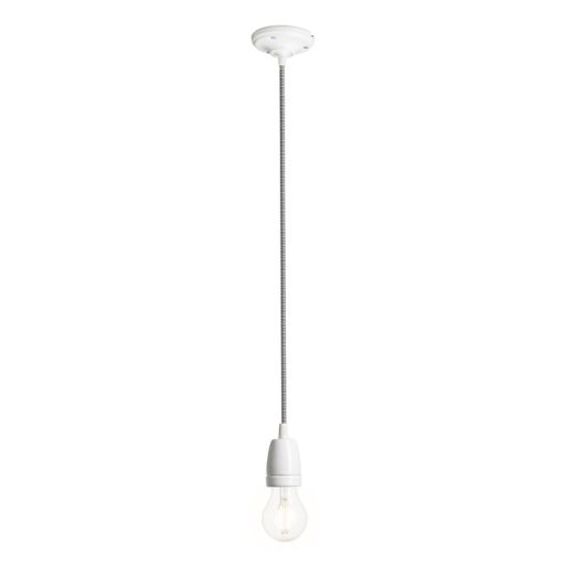 RENDL R10617 FABIO lámpabúra, függesztő készlet fekete/fehér porcelán