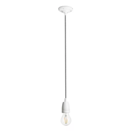 FABIO závěsná sada černá/bílá porcelán 230V LED E27 15W