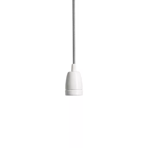 FABIO závěsná sada černá/bílá porcelán 230V LED E27 15W