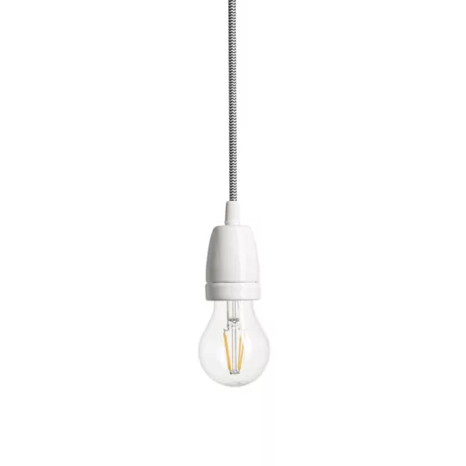 FABIO závěsná sada černá/bílá porcelán 230V LED E27 15W