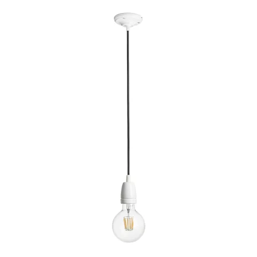 FABIO závěsná sada černá porcelán 230V LED E27 15W