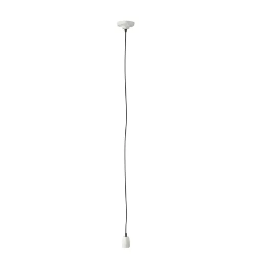 FABIO závěsná sada černá porcelán 230V LED E27 15W