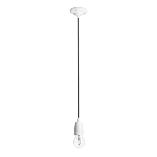 FABIO závěsná sada černá porcelán 230V LED E27 15W
