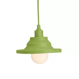 AMICI závěsná silikonová lampa zelená 230V LED E27 15W