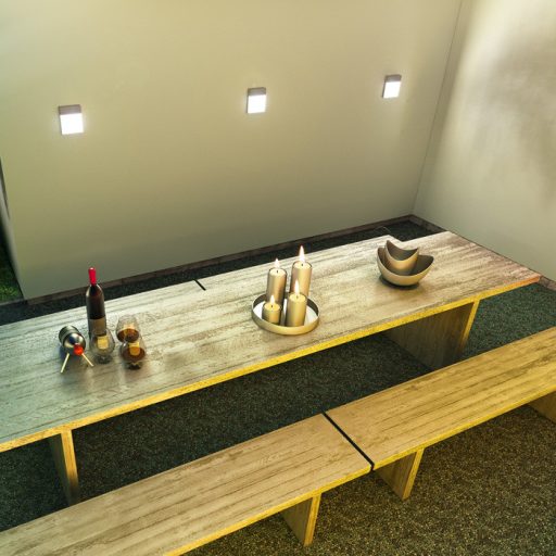 RENDL R11169 VERIA LED kültéri lámpa, szögletes fali IP54 ezüstszürke