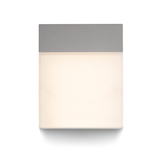 RENDL R11169 VERIA LED kültéri lámpa, szögletes fali IP54 ezüstszürke