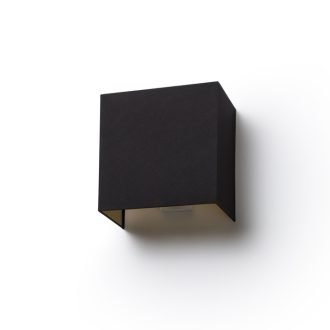   RENDL R11365 LOPE fali lámpa, dekoratív Polycotton fekete/arany fólia