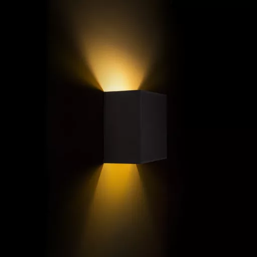 LOPE W 25/14 fali lámpa  Polycotton fekete/arany fólia 230V LED E27 15W