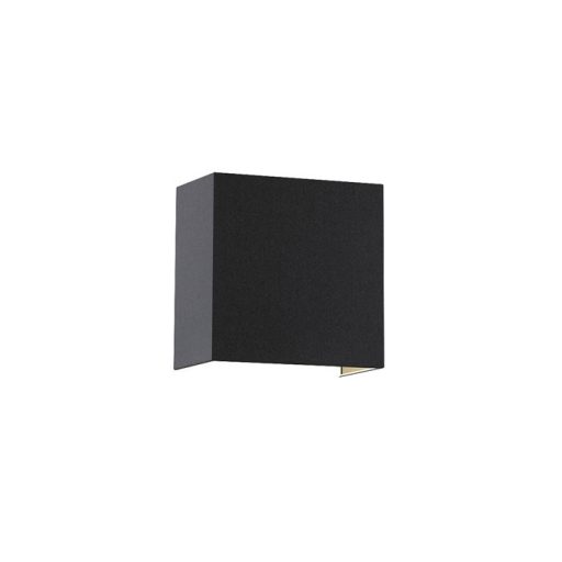 RENDL R11365 LOPE fali lámpa, dekoratív Polycotton fekete/arany fólia
