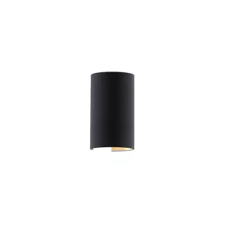   RON W 15/25 fali lámpa  Polycotton fekete/réz fólia 230V LED E27 15W