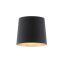 RENDL R11372 CONNY lámpabúra, asztali/állólámpa búrák Polycotton fekete/réz fólia