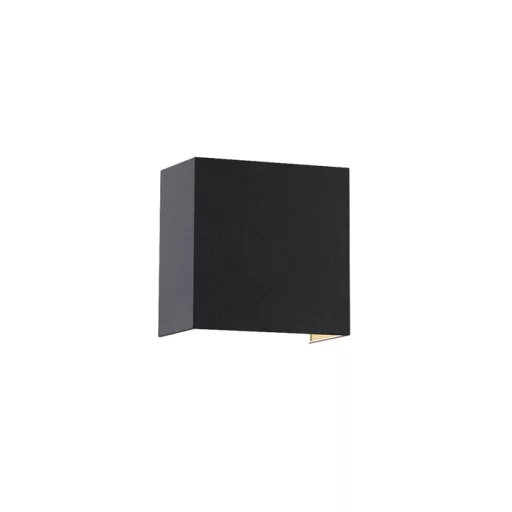 LOPE W 25/14 fali lámpa  Polycotton fekete/réz fólia 230V LED E27 15W