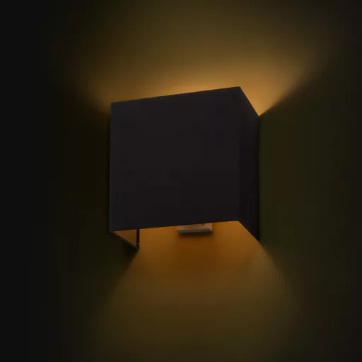 LOPE W 25/14 fali lámpa  Polycotton fekete/réz fólia 230V LED E27 15W