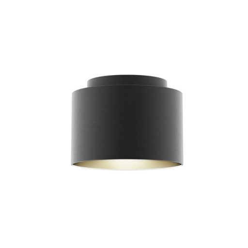 RENDL R11461 DOUBLE lámpabúra, univerzális lámpaernyők Polycotton fekete/arany fólia