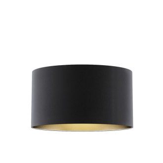   RENDL R11463 RON lámpabúra, univerzális lámpaernyők Polycotton fekete/arany fólia