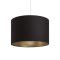 RENDL R11465 RON lámpabúra, univerzális lámpaernyők Polycotton fekete/arany fólia