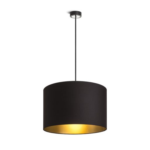RENDL R11465 RON lámpabúra, univerzális lámpaernyők Polycotton fekete/arany fólia