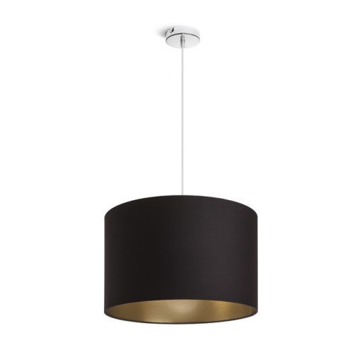 RENDL R11465 RON lámpabúra, univerzális lámpaernyők Polycotton fekete/arany fólia