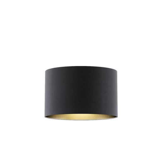 RENDL R11465 RON lámpabúra, univerzális lámpaernyők Polycotton fekete/arany fólia