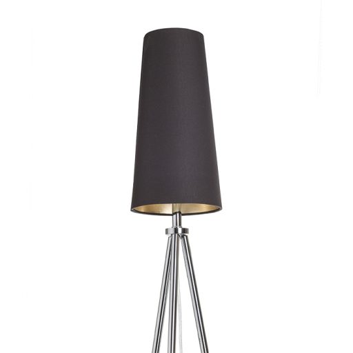 RENDL R11468 CONNY lámpabúra, asztali/állólámpa búrák Polycotton fekete/arany fólia