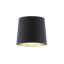 RENDL R11469 CONNY lámpabúra, asztali/állólámpa búrák Polycotton fekete/arany fólia