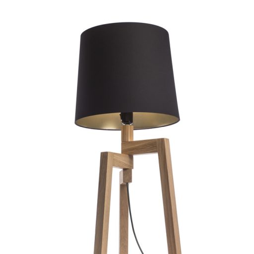 RENDL R11469 CONNY lámpabúra, asztali/állólámpa búrák Polycotton fekete/arany fólia