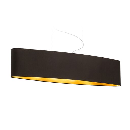RENDL R11471 CASUAL lámpabúra, univerzális lámpaernyők Polycotton fekete/arany fólia