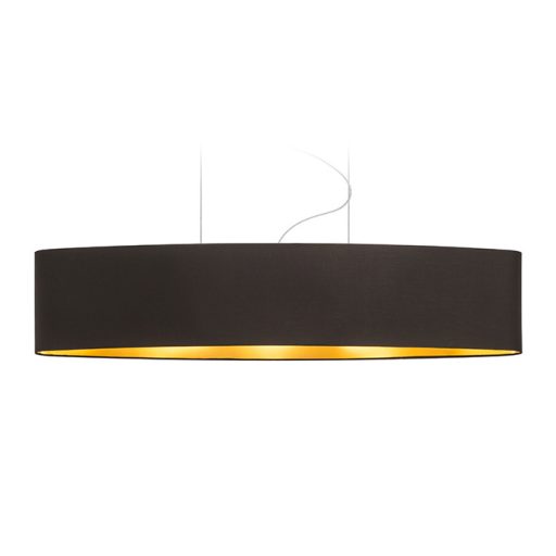 RENDL R11471 CASUAL lámpabúra, univerzális lámpaernyők Polycotton fekete/arany fólia