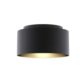   RENDL R11477 DOUBLE lámpabúra, univerzális lámpaernyők Polycotton fekete/arany fólia