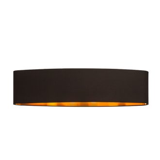   RENDL R11485 CASUAL lámpabúra, univerzális lámpaernyők Polycotton fekete/réz fólia