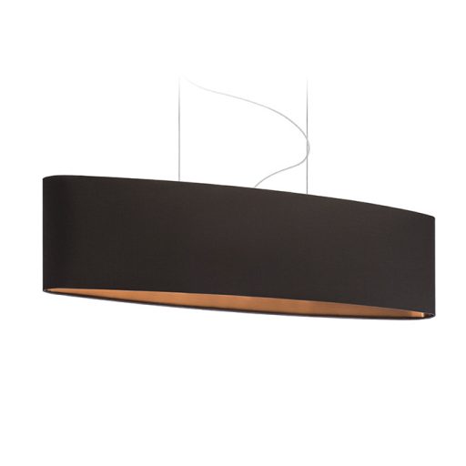 RENDL R11485 CASUAL lámpabúra, univerzális lámpaernyők Polycotton fekete/réz fólia
