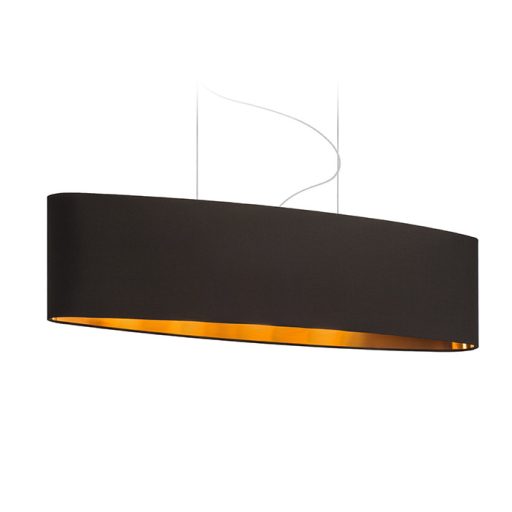 RENDL R11485 CASUAL lámpabúra, univerzális lámpaernyők Polycotton fekete/réz fólia